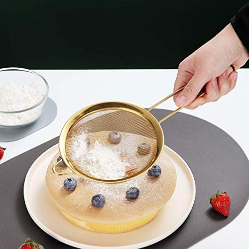 Kyraton Gold Fine Mesh Strainer Set - 3 Pieces