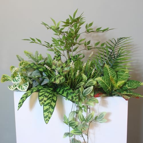 Faux Plants Outdoor Boxwood Set