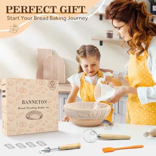9-Inch Sourdough Banneton with Rattan Design