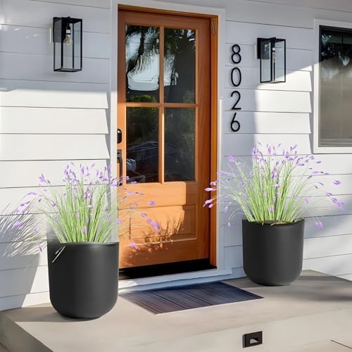 JIAAUANCGermany artificial plants 24 wheat grass greenery with purple flowers
