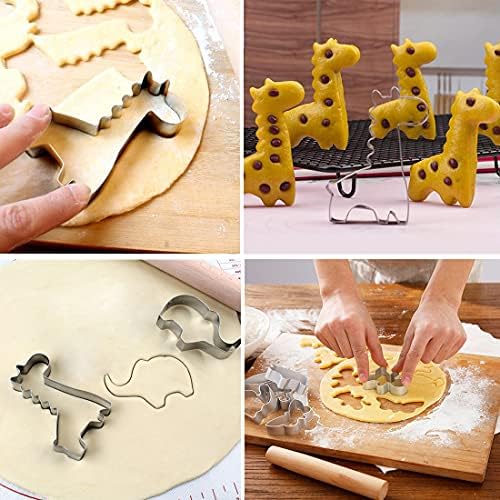 12 Animal Cookie Cutter Set for Baking and DIY