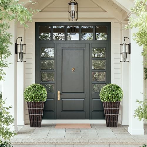 Sparkling Boxwood Topiary with LED Lights