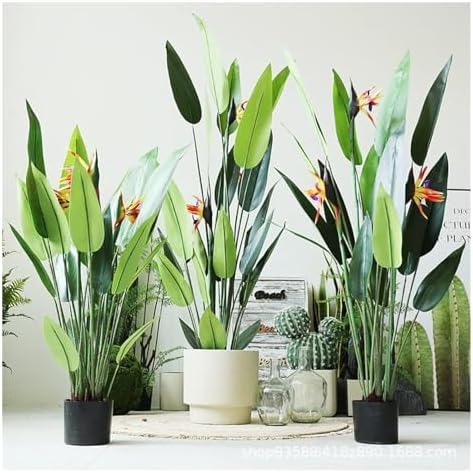 45ft Artificial Bird of Paradise Tree Potted Fake Plant