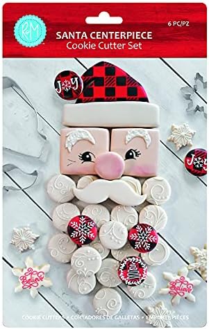 R M International Santa Cookie Cutter Set Gray
