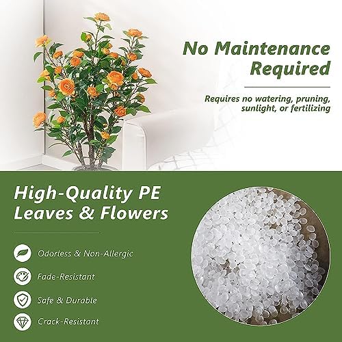 40 inches Camellia artificial tree