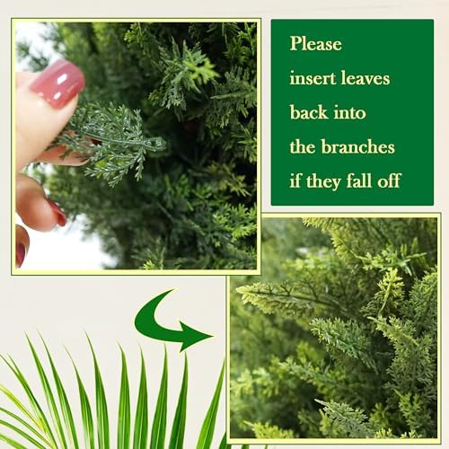 21 Artificial Cedar Topiary Set