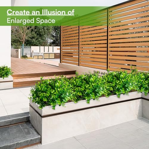 MOWDUG Artificial Eucalyptus Boxwood Shrubs