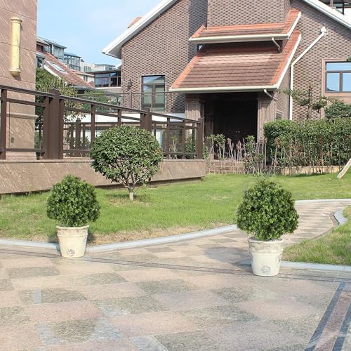 THE BLOOM TIMES 2ft Boxwood Topiary Ball Trees Set