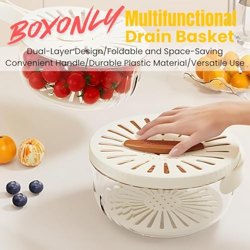 Boxonly Multifunctional Fruit Vegetable Washing Bowl