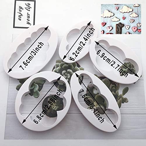 9-Piece Hot Air Balloon Cloud Mold Set For Baking