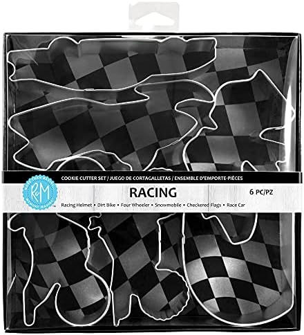 R M International 2021 Racing Cookie Cutters 6-Piece Set