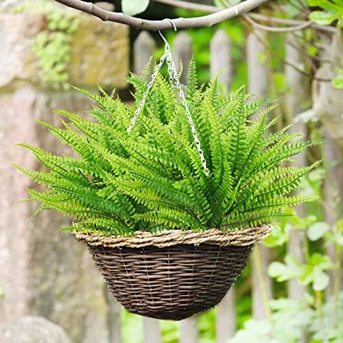 Uieke 24-Piece Realistic artificial Boston ferns