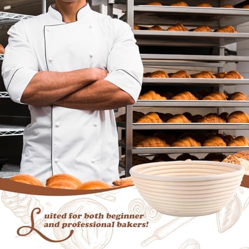 Komiikka Sourdough Bread Proofing Baskets Set of 2 85inch Round