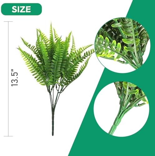 Indoor Artificial Boston Fern Plants 12_pack