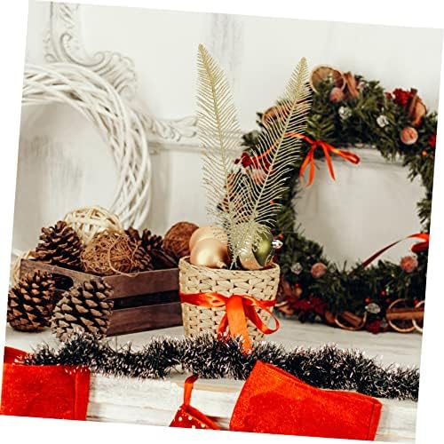 12-Piece Golden Christmas Leaf Garland