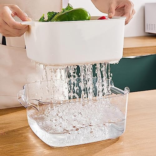 82 Quart 2-in-1 Fruit Strainer Set BPA-Free Colanders Bowl