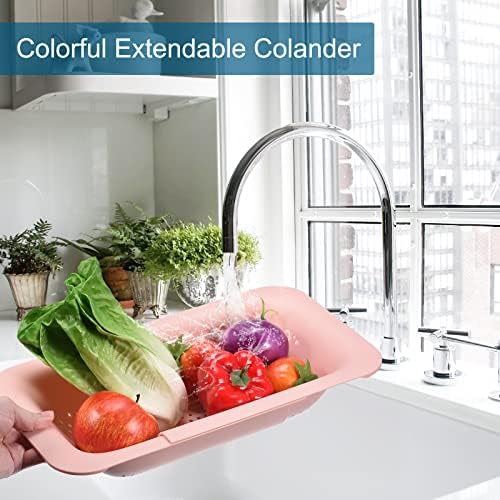 Adjustable Collapsible Colander for Kitchen Uses