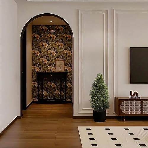 Elegant 3FT Artificial Cedar Topiary for Front Porch