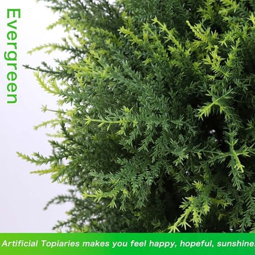 20 Artificial Cedar Topiary Tree Set of 2