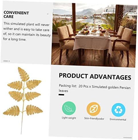 20-Piece Simulated Leaves Wedding Decor for Home