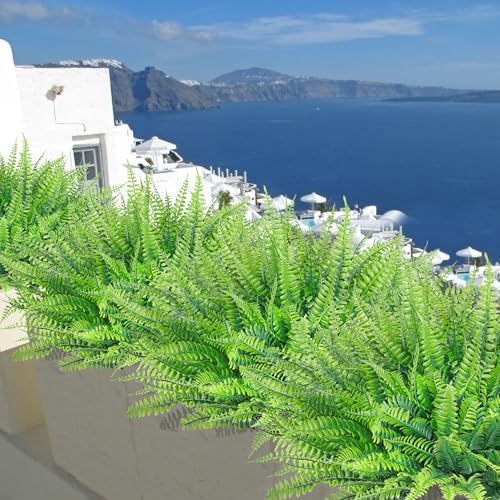 Bassion Boston Outdoor Artificial Ferns