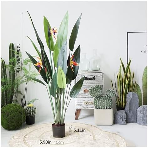 45ft Artificial Bird of Paradise Tree Potted Fake Plant