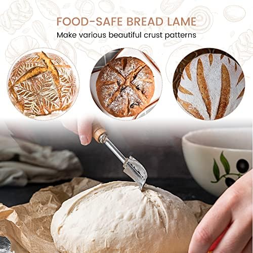 Perfect for Sourdough Bread Lovers Handmade Rattan Proofing Basket Set 85inch