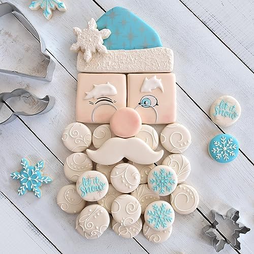 R M International Santa Cookie Cutter Set Gray