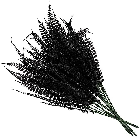 4-Pack Black Fern Artificial Plants