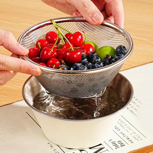 304 stainless steel colander mini strain your way to perfection