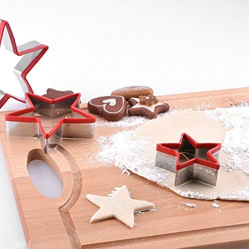 FASAKA Star Cookie Cutters 3-Piece Set