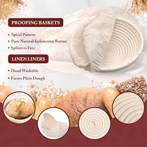 Banneton Proofing Basket Set by HomeIlyCart