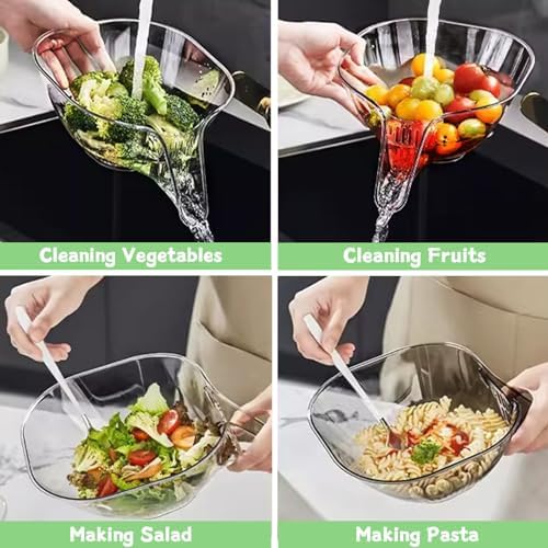 Yamjug Drainage Basket 3-Piece Multi-Functional Kitchen Tool for Fast Cleansing