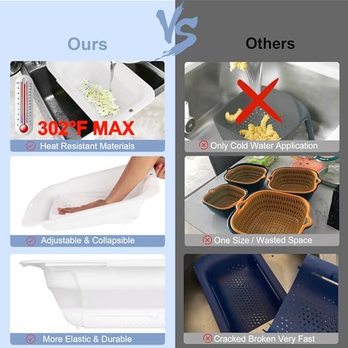 Rottogoon Expandable Collapsible Kitchen Colander