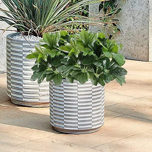 4pcs Real Touch Schefflera Bushes Fake Silk Greenery Arrangements