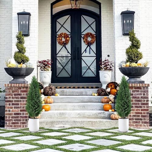 FUBODUN 32ft Realistic Cedar Tree Outdoor Planters