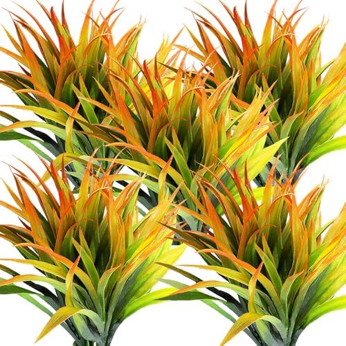 CLONG Fake Grass Outdoor Plant UV Resistant Fake Bushes