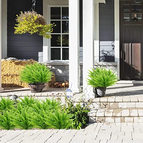 Uieke 24-Piece Realistic artificial Boston ferns