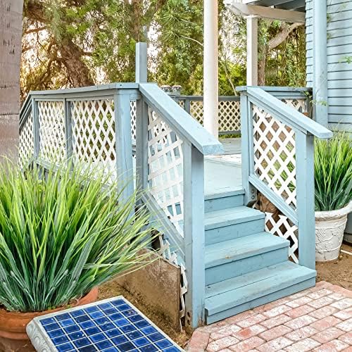 Artificial Grasses 16 Bundles Green UV-Resistant Indoors Outdoors