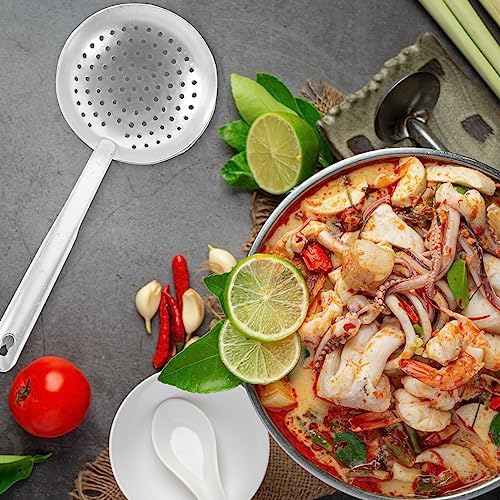 GANAZONO 5-Piece Stainless Steel Colander Set Ergonomic Design
