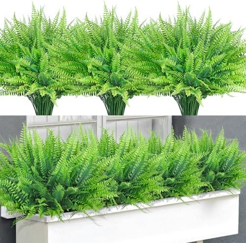 Bassion Boston Outdoor Artificial Ferns