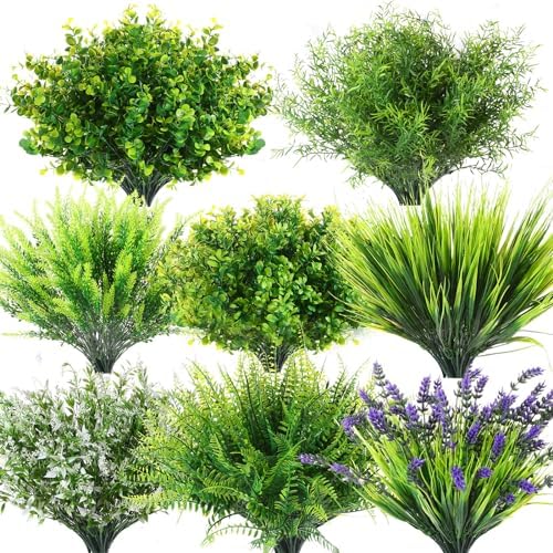 CEENNA 64 x8 Falloc 138in faux bush grass UV Resistant