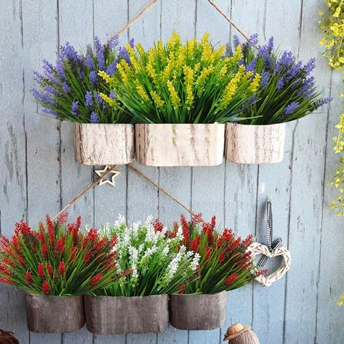 12 Bundles Artificial Plant - Fake Monkey Grass Outdoor