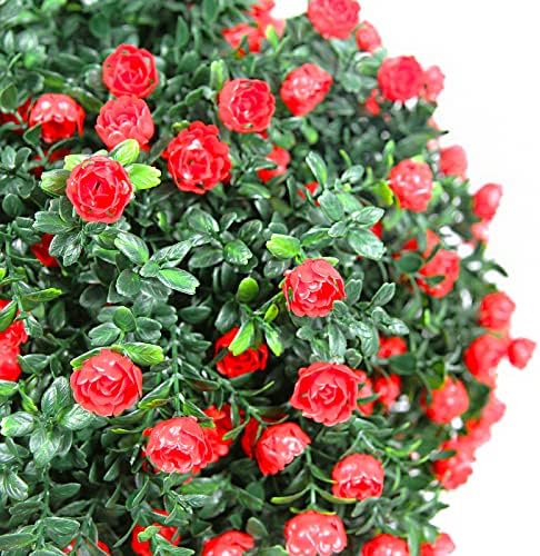 Sunnyglade Artificial Rose Topiary Set Perfect for Home and Garden