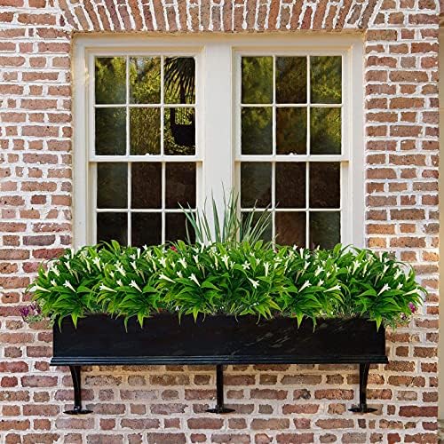Uieke 6Pcs Outdoor Artificial Plants for Hanging Planters