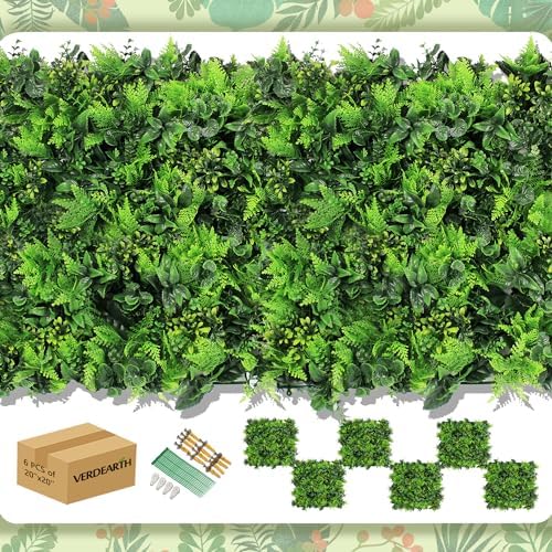 6x20 Artificial PlantsFake LeavesHedge PanelsWall Decor