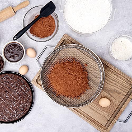 Sturdy 12-Inch Sifter Strainer with 3mm Mesh Durable for Commercial Use