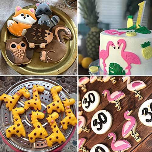 12 Animal Cookie Cutter Set for Baking and DIY