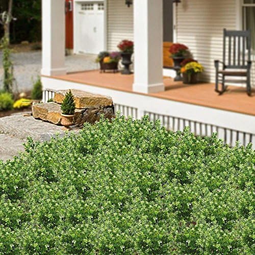 LIVE WORLDWIDE Faux Leaves Outdoor Artificial Plants 8-Piece Set